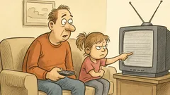 Witz: Meine Tochter nennt TV kaputtes YouTube