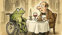Witz: Kommt ein Frosch im Rollstuhl…