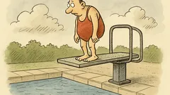 Witz: Ein Einmeterbrettspringer betritt das Freibad…