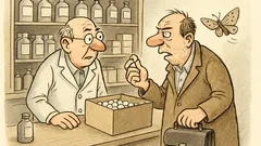 Witz: Ein Mann kauft fünfzig Mottenkugeln