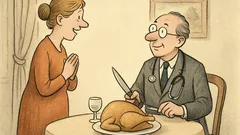 Witz: Ich bin entzückt, zerlegen Sie das Huhn?