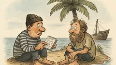 Witz: Zwei Ostfriesen stranden auf einer Insel…