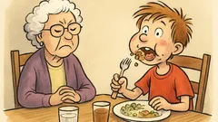 Witz: Oma ist zu Besuch …